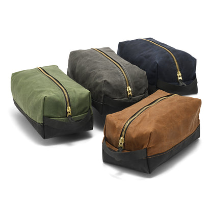 Odyssey Dopp Kit Family of 4 bags: Green, Grey, Navy, Brown