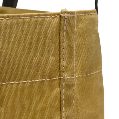 Odyssey Bucket Bag Tan Stitching close up